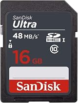 5 SanDisk Ultra 16GB SDHC UHS-I Class 10 Memory Cards - Up to 48MB/s Read view 2