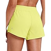 HeyNuts Agile Running Shorts for Women, High Waisted Athletic Shorts Lined Workout Shorts with Zipper Pocket 4"