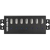Waveshare Industrial Grade USB HUB Extending 7X USB 2.0 Ports Industrial-Grade Materials Stable and Reliable Performance Rugg