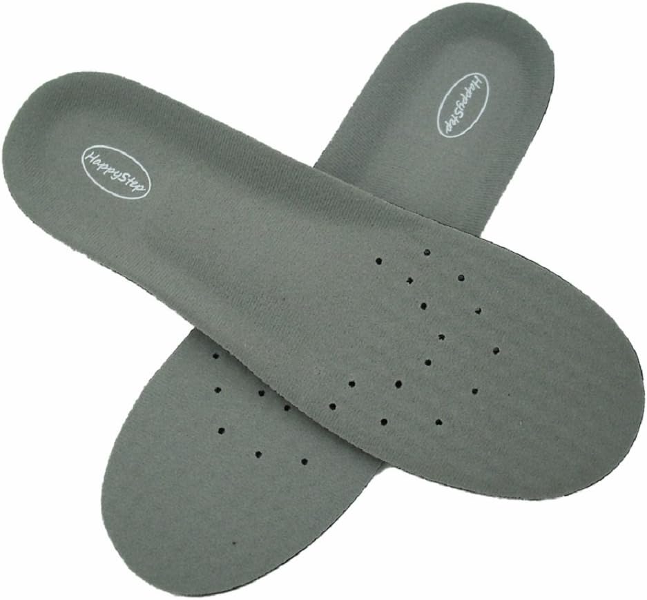 HappyStep Sport Insoles with High Elastic Material Converts Impact to Kinetic Energy, The Best Insoles for Running, Race Walking and Other Sport Activities (Size M: US Men 6-9 or Women 7-11)