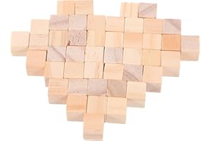 SUPVOX 100pcs Unfinished Wood Blocks Small Cube Blocks Educational Building Toy for Boys and Girls Early Learning DIY Craft N