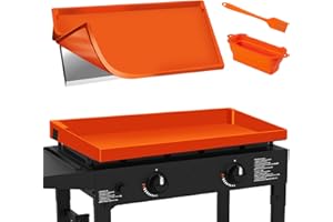 dwnkove Silicone Griddle Cover for Blackstone 28 Inch Full Wrap-Around Protection, Heavy-Duty Food Grade Silicone Griddle Mat, All Season Cooking Surface Protective Grill Mat with Accessories