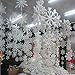 YSTD 10pcs Wall Windows Decor Christmas 3D Foam Snowflake Hanging Decorations 16cm