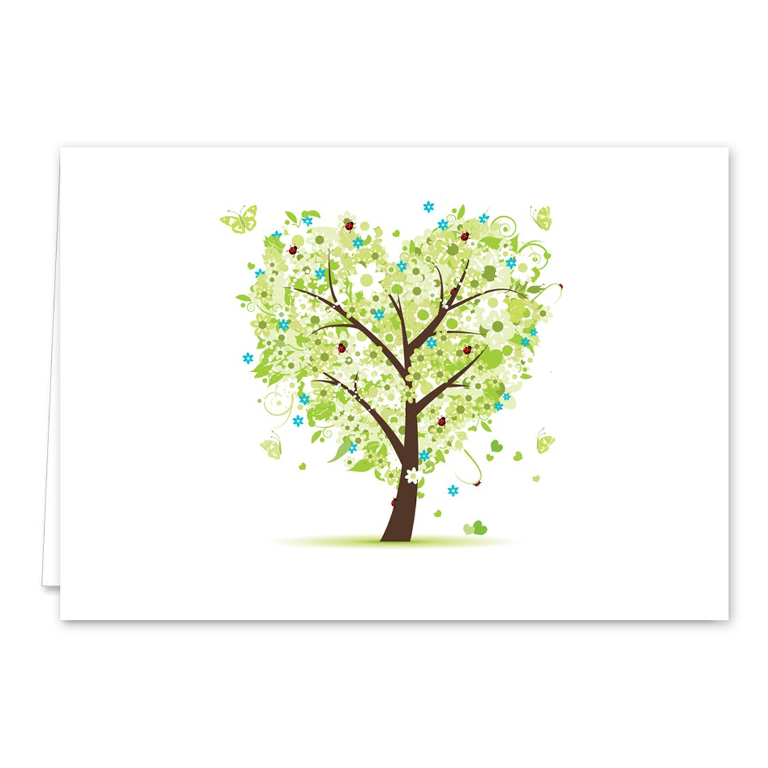 Seasons of Life Note Card Assortment Pack - Set of 24 cards - 4 designs blank inside - with white envelopes (54043)