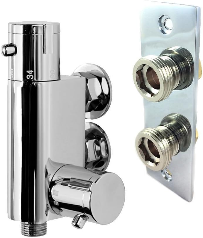 Super Saturday Thermostatic Bidet Douche Shower Spray Kit Chrome Muslim