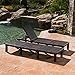 Christopher Knight Home Jamaica Outdoor Wicker Chaise Lounges without Cushions, 2-Pcs Set, Multibrown