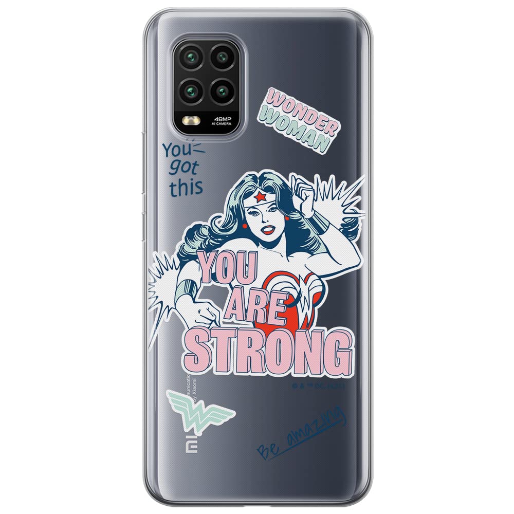 ERT GROUP mobile phone case for Xiaomi MI 10 LITE original and officially Licensed DC pattern Wonder Woman 025 optimally adapted to the shape of the mobile phone, partially transparent