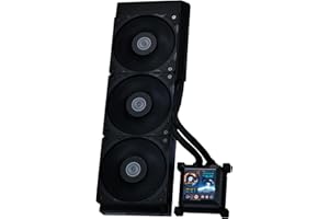 Lian Li Hydroshift 360 AIO - Pre-Installed 3 x 28MM Fans, Side-Mounted Coolant Pathway, 2.88” LCD Screen 480 x 480 Res. Captured Images & Recorded Videos -LGA 1851,1700, 1200, AM5,4 -Black(HSLCD36SB)