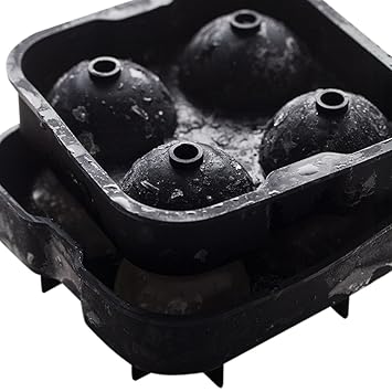 Compra 4 cavidades, bola de hielo, hielo molde redondo molde para ...