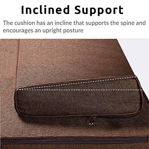 FCSFSF-Large-Zafu-And-Zabuton-Meditation-CushionPortable-Foldable-Floor-Cushion-Outdoor-Coconut-Fibre-Linen-Yoga-CushionSquare-Handcrafted-Meditation-Mat