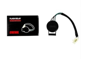 ChenXL Signal Flasher, 3 Pins Round Turn Signal Flasher Relay Blinker for Chinese Bike GY6 50-250cc Motoycles Scooters Moped ATV