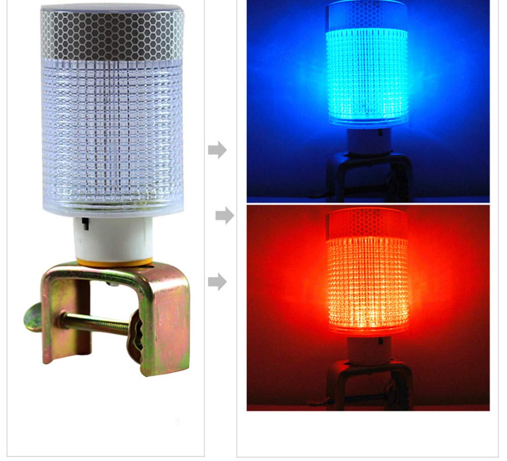 Saladulce Solar Strobe Warning Light Boat Beacon Light Road Beacon