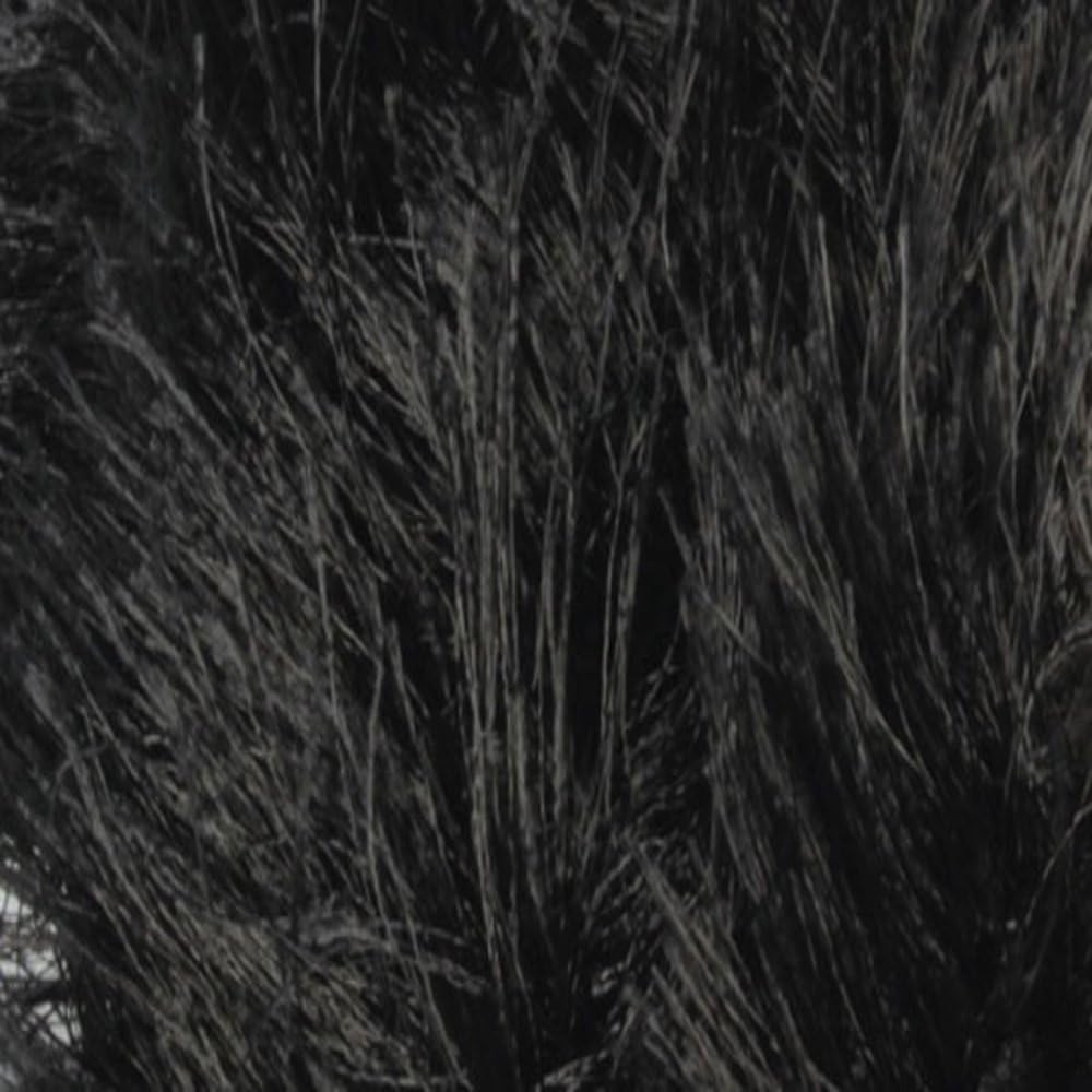 James Brett Faux Fur Fashion Knitting Wool Super Soft Stylish Scarf Yarn 1 x 100g Ball (Black - H10)