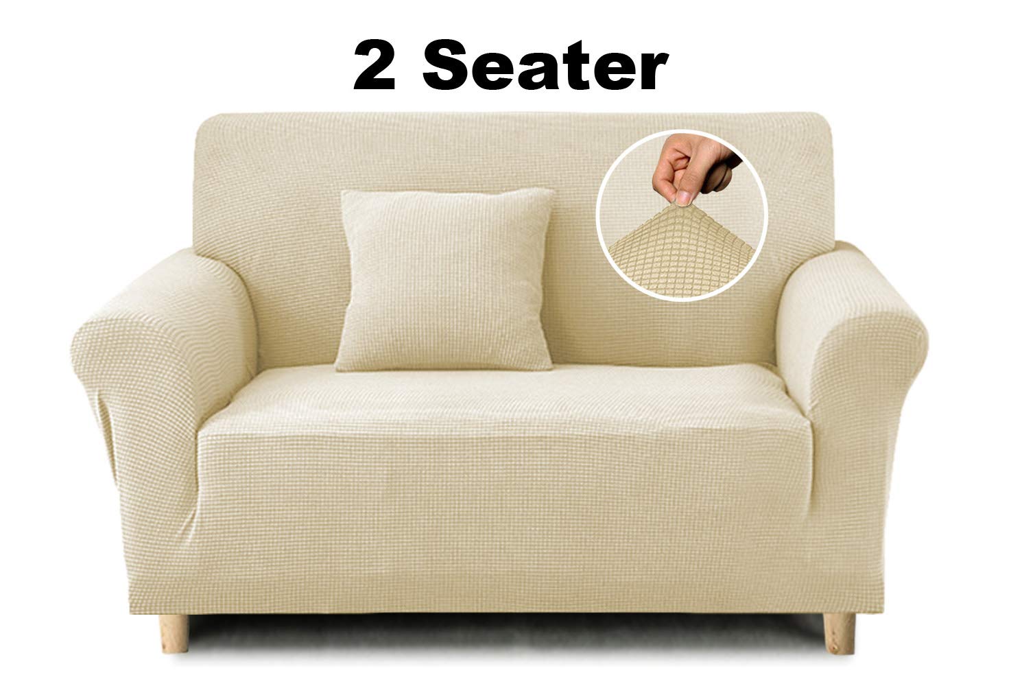 Yorkshire Bedding New Stretch Sofa Cover, Anti Slip Jacquard Slipcovers