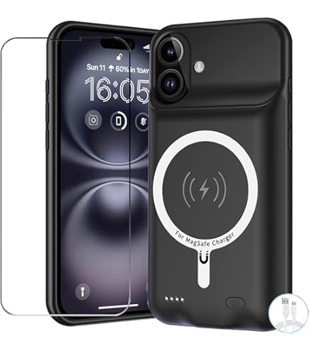Amazon.com: Battery Case iPhone 16 Pro, Upgraded 10000mAh