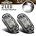 Partsam 2X Trailer Truck Surface Mount LED Oval 2.5