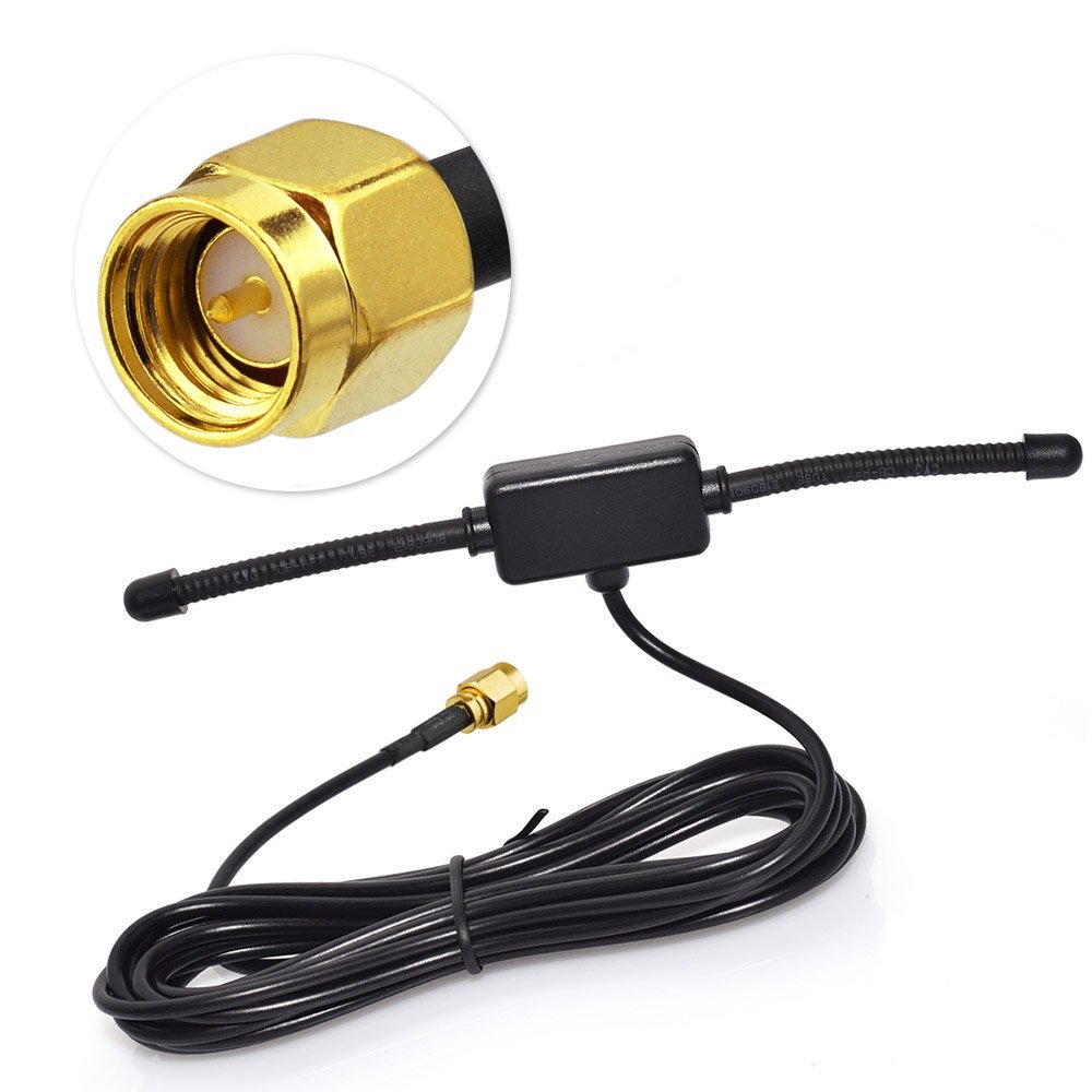 Adattatore Dab Autoradio Eightwood DAB DAB + Antenna Adattatore SMB Antenna DAB Car Radio SMB Femmina A SMB Maschio Estensione Cable RG174 8.2ft 250cm Per Blaupunkt TechniSat Pioneer Sony Kenwood Alpine Amplificatore