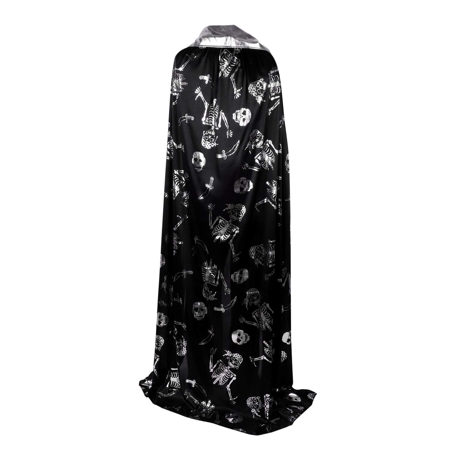 Halloween Cloak Vampire Cape Halloween Cape Robe Long Cape Cosplay Cloak Fancy Dress Cloak Adult Black Halloween Cape Cloak Vampire Witch Carnival Costume Halloween Costumes for Women Men, Length 59"