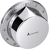 Kitchen Timer, Chef Cooking Timer Clock with Loud Alarm, No Batteries Required, 100% Mechanical - Magnetic Backing, Exquisite