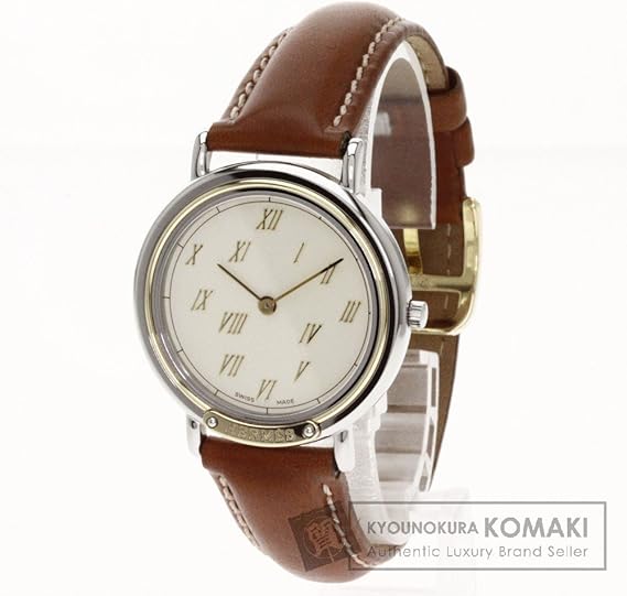 Amazon Hermes エルメス メテオール 腕時計 ステンレス 革 メンズ 中古 メンズ腕時計 腕時計 通販