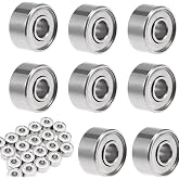 683ZZ Ball Bearing - 20PCS Small Bearings,3mm x 7mm x 3mm Mini Double Shielded Deep Groove Bearings (3mm x 7mm x 3mm)