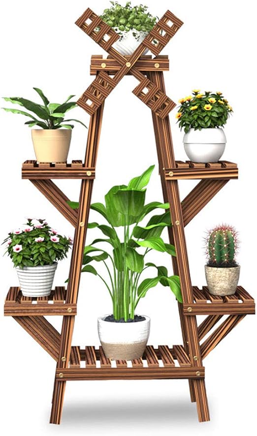 Q&Z Soporte para Plantas, Estanteria para Macetas Flores, Molino ...