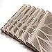 HEBE Placemats for Dining Table Washable Placemat Set of 4 Heat Resistant Woven Vinyl Non-Slip Kitchen Table Mats Wipe Clean for Christmas Holiday(4, Brown)