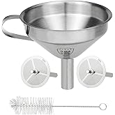 Resin Funnel, Resin Filter Funnel with Strainer 3D Printer Stainless Steel Resin Funnel for Filtering and Recycling UV SLA/DL