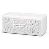BOGASING Bluetooth Speakers, M5 Portable Wireless Speaker with 40W Loud Stereo Sound & Punchy Bass, 30H Playtime, IPX7 Waterproof, Bluetooth 5.3, EQ, TWS, TF-Card, AUX, USB, for Outdoor Home (White)