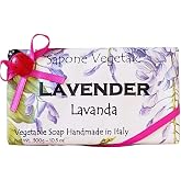Alchimia Ladybug Lavanda (Lavender) Vegetable Soap Handmade In Italy - 10.5 oz Soap Bar