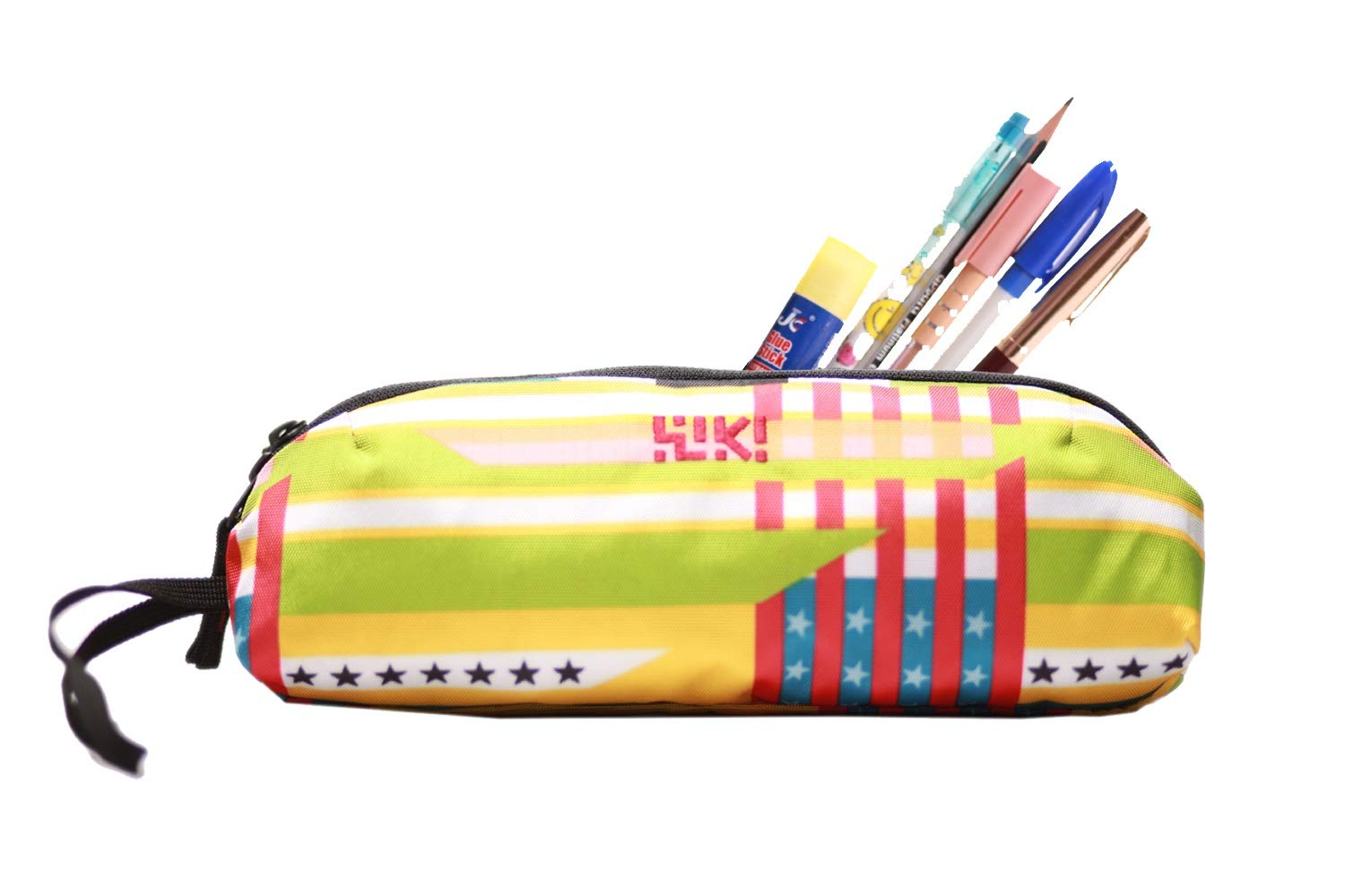 Wildcraft. Wiki Coloured Dot Print HighDensity Diamond Polyester Pencil Pouch (Blue) Amazon.in