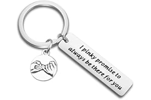 TGBJE I pinky promise to always be there for you keychain Wedding gift for lover best friend gift