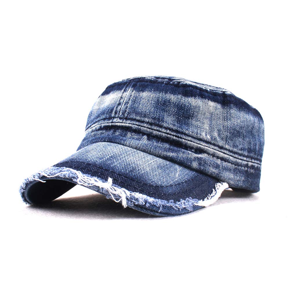 Vintage Washed Denim Cotton Peaked 