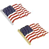 ROSTIVO American Flag Pin Lapel Enamel Pins for Backpacks Hat Waving Flag Brooch Pin Badge for Men Women (2 pack)