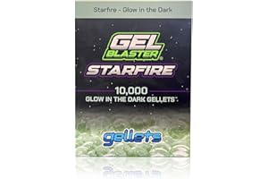 Gel Blaster Starfire Gellets - Official Refill Ammo for Starfire Gel Blasters - Glow-in-The-Dark UV Activated Tracer Night Ro