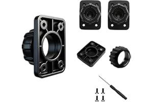 EPRONIC 4PCS Tightening Nut with 4 Button Screws Lock Replacement 17mm Ball Joint Mount Socket for Carplay Screen Phone Holder Backup Camera Monitor GPS Car Auto Stereo