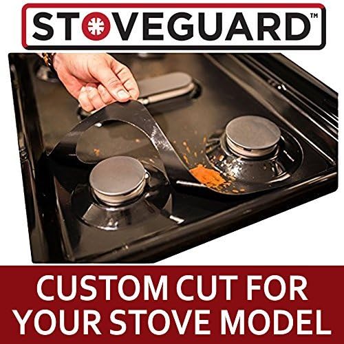 Stove Protector for LG Ranges (GAS ONLY) - Stove Liner | ULTRA-THIN | Gas Stove top Range Protector | Range Burner Cover | Nonstick, Dishwasher Safe