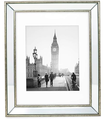 Amazon.com - Laura Ashley 11x14 (Matted 8x10) Silver Beveled