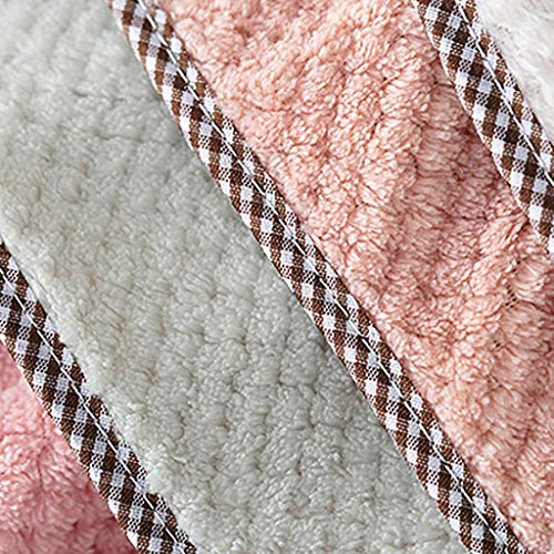 YALANK 4pcs Cleaning Cloth Kitchen Towels Hangable Coral Velvet Wipes Reusable Household Dish Cloth Towel for House Furniture Table Kitchen Dish Window Glasses