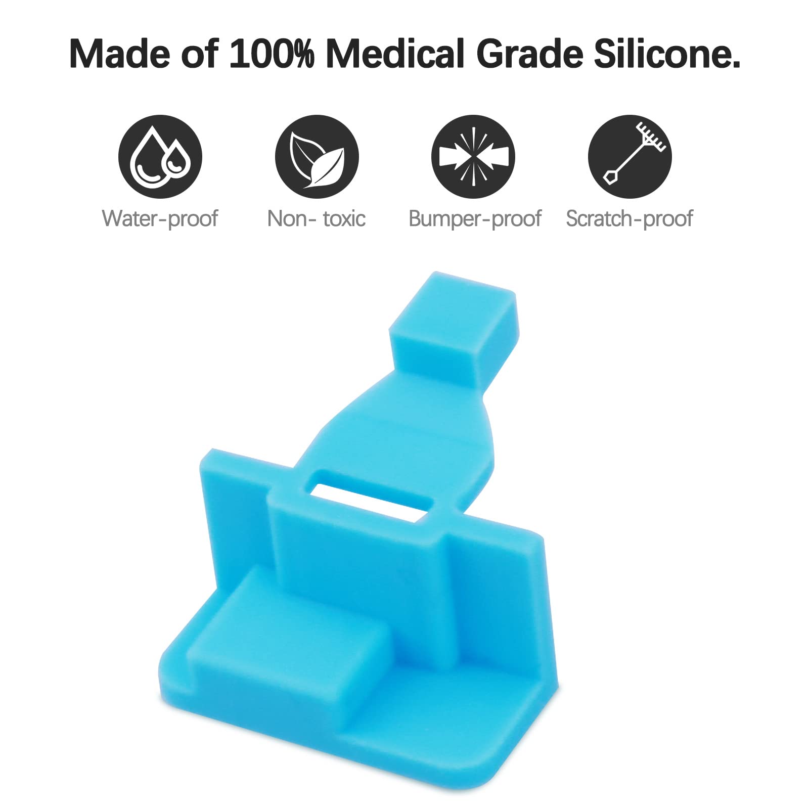 Silicone Saltwater Pods Refills Accessories Compatible with Navage Nasal Care - Save Saltwater Pods for Easy Operation (10 Pack-Blue)