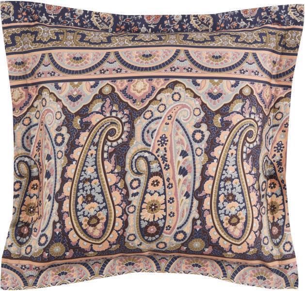 Bassetti Imperia 41 9324361 Cushion Cover Cotton Mako Satin with Zip 65 cm x 65 cm Beige