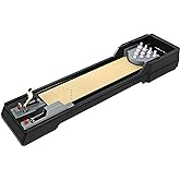 Trisquirrel Tabletop Bowling Game Set, 10-Pin Alley, Mechanical Play, 6+ | Large 25.5&rdquo; Bowling Toy, Side-track Return, Easy Pins Setup, Spare Parts, No Batteries, Gift for Kids &amp; Adults, Family Fun