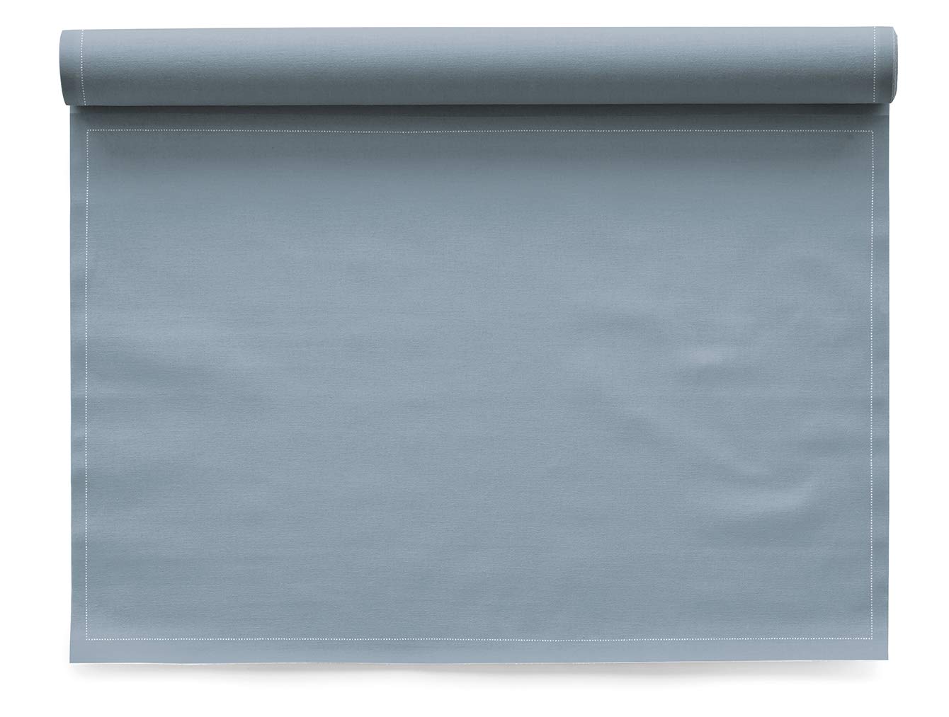MY DRAP Washable and Reuseable Cloth Placemat - 17.7 x 12.6 in (12 Per Roll, Cotton Foggy Blue)