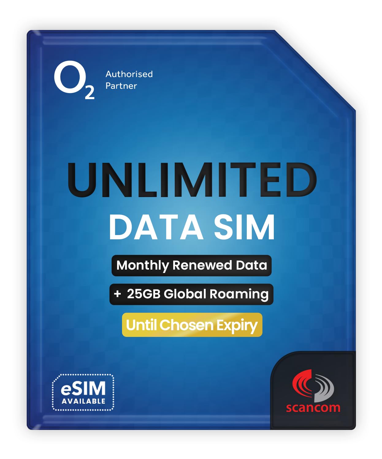 O2 Unlimited Data SIM - Preloaded for 2 Months - No Contract - Quick Activation Within 1 Working Day - Mobile Broadband for Routers, Tablets & Phones