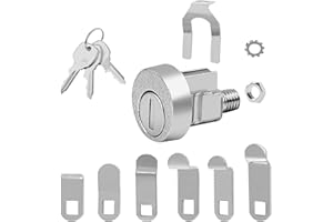 NBPLUS Mailbox Lock for L-1172C, USPS Mail Box Latch Tool Box Lock, C9100 Letterbox Lock with 3 Keys and C7120 Cam Replacement Accessories, Nickel Finish