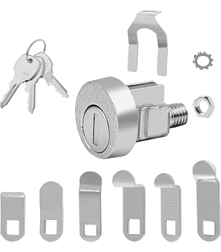 Prime-Line MP4054 Mailbox Lock, Brass, 1-Inch, Spring Clip Mount (Single Prime-Line MP4054 Mailbox Lock, Brass, 1-Inch, Spring Clip Mount (Single