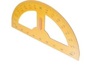 KAJNBN Large 180 Degree Teaching Protractor Semi-circle Ruler Math Teaching Aid Handheld Plastic Drafting