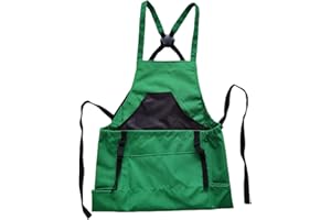 Taoke Waterproof Oxford Gardening Apron with Pockets, with Adjustable Strap and Pocket for Harvesting, Gift for Women/Men