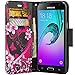 Galaxy Luna Case, Galaxy Amp 2 Case, Galaxy Express 3 Case, Galaxy Amp 2 Wallet Case, Wrist Strap Flip [Kickstand] Pu Leather Wallet Case with ID&Credit Card Slot for Galaxy Amp 2, Hot Pink Sensation