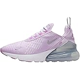 Nike Air Max 270 Big Kids' Shoes (Doll/Rush Fuchsia/White/Metallic Silver)